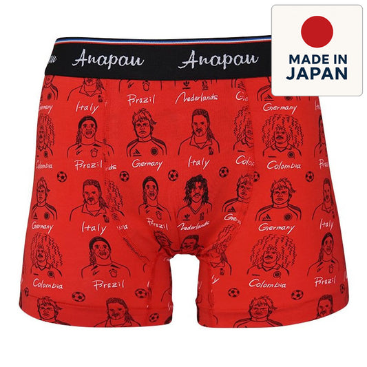 anapau  アナパウ / ボクサーパンツ 下着 アンダーウェア / P-2209 / サッカー / RED / メンズ