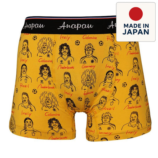 anapau  アナパウ / ボクサーパンツ 下着 アンダーウェア / P-2209 / サッカー / YELLOW / メンズ