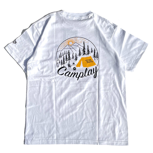 PLAY DESIGN  プレイデザイン / P01 プレイ / 半袖Tシャツ / CAMPLAY 2022 TEE - WHITE / 22SSCP2T / メンズ