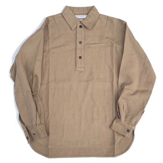 TURN ME ON(ターンミーオン) / 長袖プルオーバーシャツ / ルーズシルエットP/Oシャツ - BROWN / 322-109 / メンズ