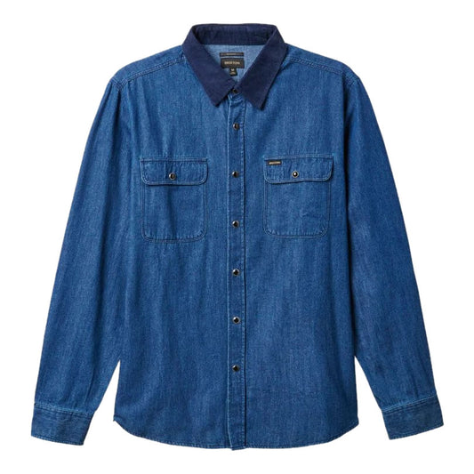 BRIXTON ( ブリクストン ) / 長袖 薄手デニムシャツ / BOWERY L/S WVN - RINSE / 01252-RINSE