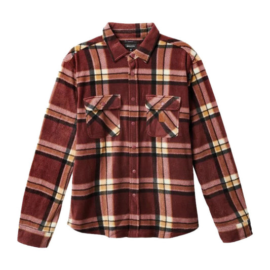 BRIXTON (ブリクストン) / フリースシャツジャケット / BOWERY L/S ARCTIC STRETCH FLEECE 01221-MHYPD / 22FW
