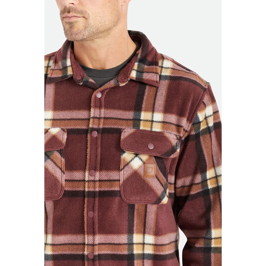 BRIXTON (ブリクストン) / フリースシャツジャケット / BOWERY L/S ARCTIC STRETCH FLEECE 01221-MHYPD / 22FW
