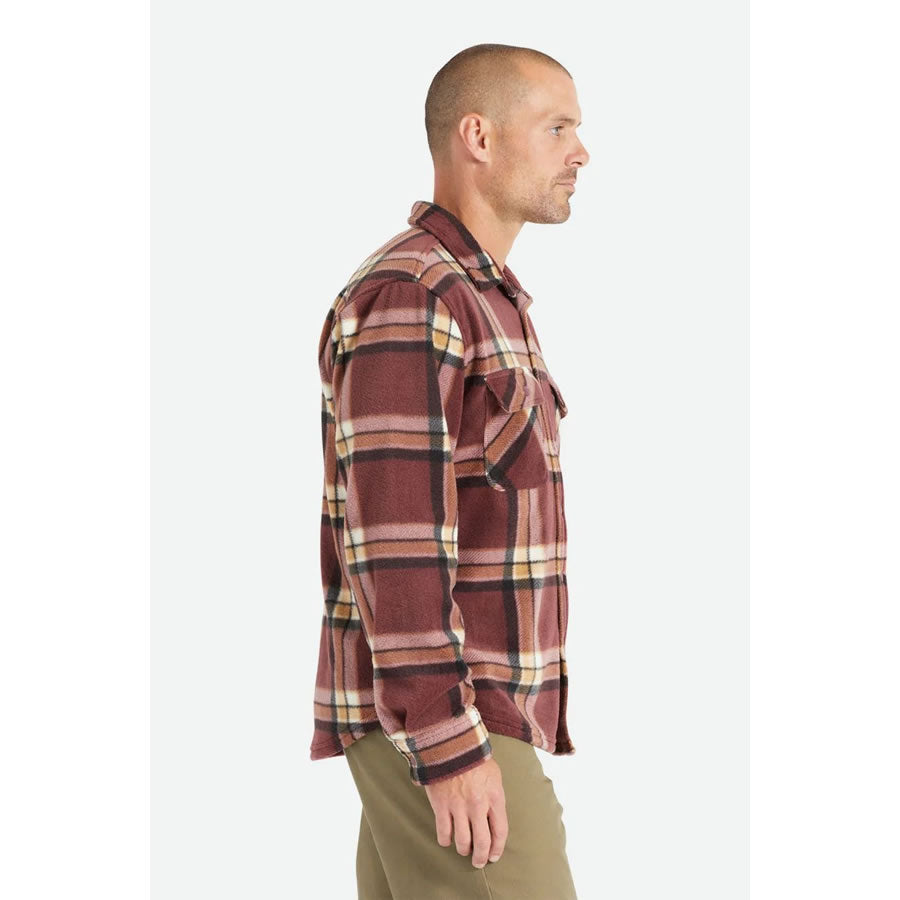 BRIXTON (ブリクストン) / フリースシャツジャケット / BOWERY L/S ARCTIC STRETCH FLEECE 01221-MHYPD / 22FW