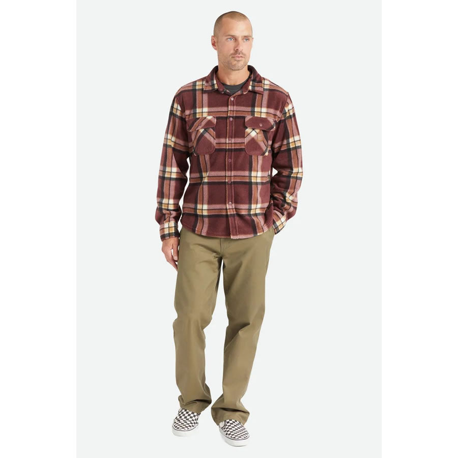 BRIXTON (ブリクストン) / フリースシャツジャケット / BOWERY L/S ARCTIC STRETCH FLEECE 01221-MHYPD / 22FW