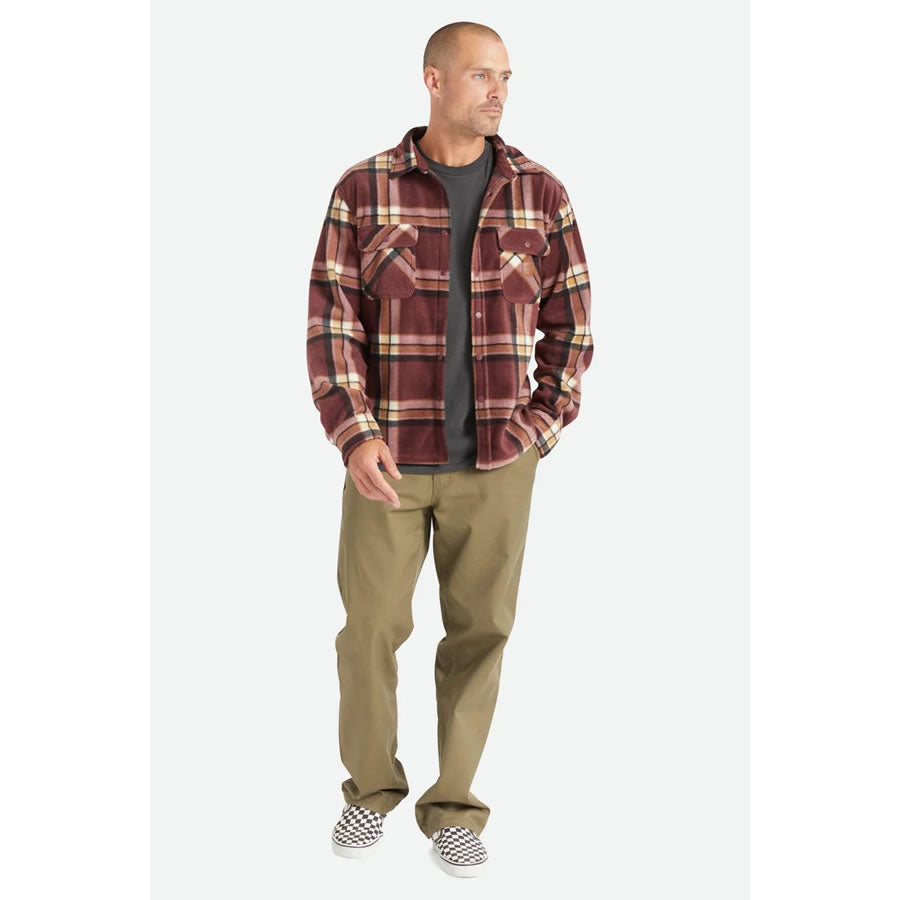 BRIXTON (ブリクストン) / フリースシャツジャケット / BOWERY L/S ARCTIC STRETCH FLEECE 01221-MHYPD / 22FW