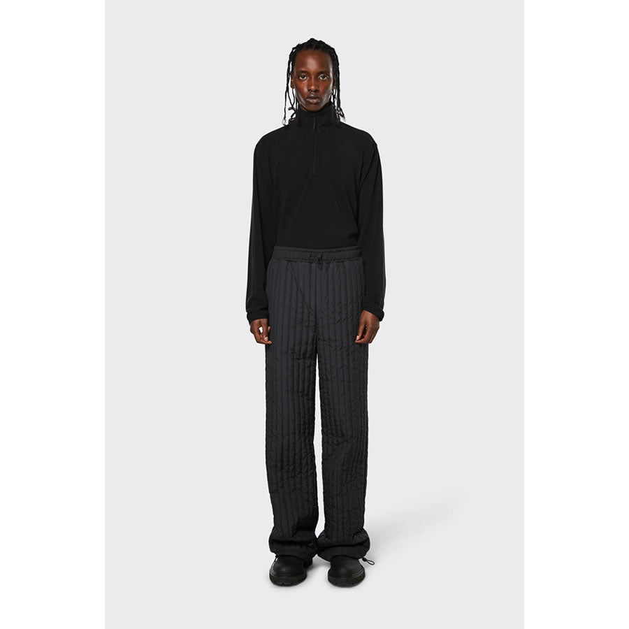 RAINS (レインズ) / キルティングパンツ 中綿パンツ / LINER PANTS WIDE - BLACK / 55224-1-01828 01