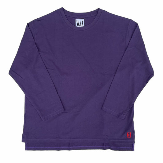 WAX(ワックス) /ルーズフィット ロンT 長袖Tシャツ / BAGGIES LONG TEE - PURPLE / WX-0244 / メンズ THM