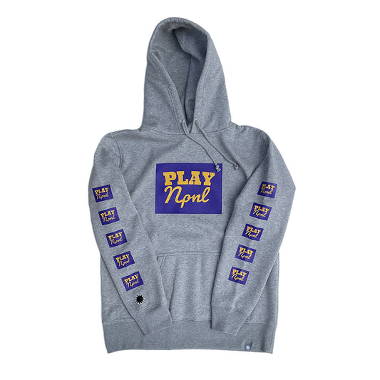 PLAY DESIGN  プレイデザイン / P01 / プルオーバーパーカー / LOGO HOODED SW - ASH / 22AW1PGHS / メンズ