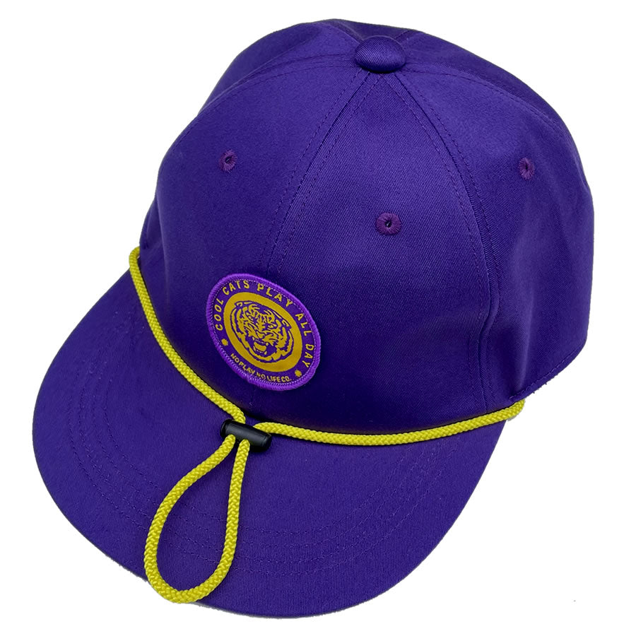 P01  / スナップバックキャップ / COOL CATS CAP - PURPLE / PLAY DESIGN プレイデザイン 22AW4CLCP