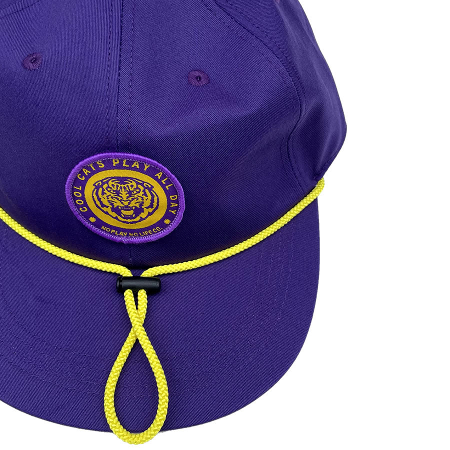 P01  / スナップバックキャップ / COOL CATS CAP - PURPLE / PLAY DESIGN プレイデザイン 22AW4CLCP