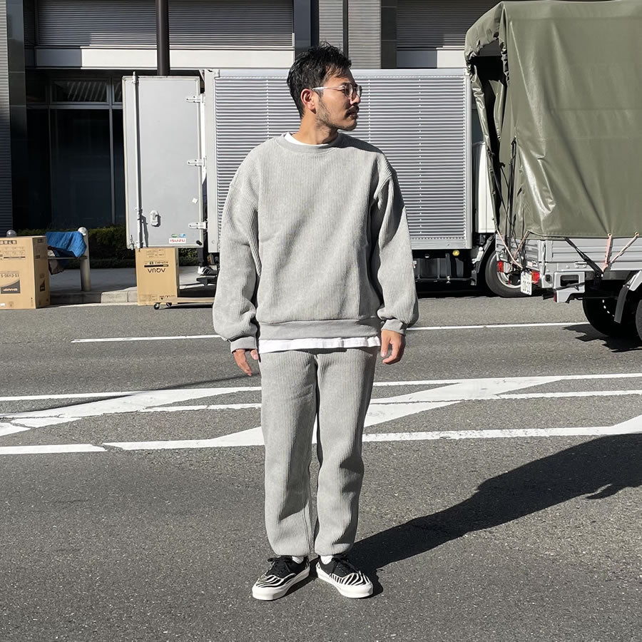 NASNGWAM (ナスングワム) / 厚手裏起毛 サーマルイージーパンツ / SUNNY EASY PANTS - GRAY  / P0433307