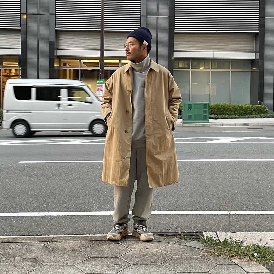 WAX(ワックス)  / ステンカラーコート / BALMACAAN COAT - BEIGE / WX-0235 / メンズ THM