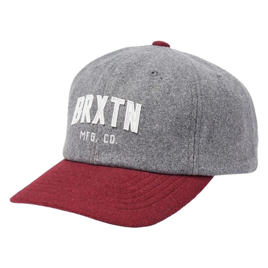 BRIXTON (ブリクストン) / ベースボールキャップ 帽子 /  ARDEN MP CAP - HEATHER GREY x BURGUNDY / 11283-HTGBU / メンズ 22HO