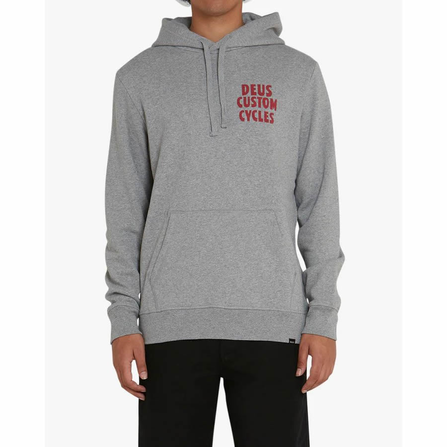 DEUS EX MACHINA ( デウスエクスマキナ ) / スウェット 裏起毛 プルオーバーパーカー / ILLUSIONS HOODIE - GREY MARLE /DMW228179