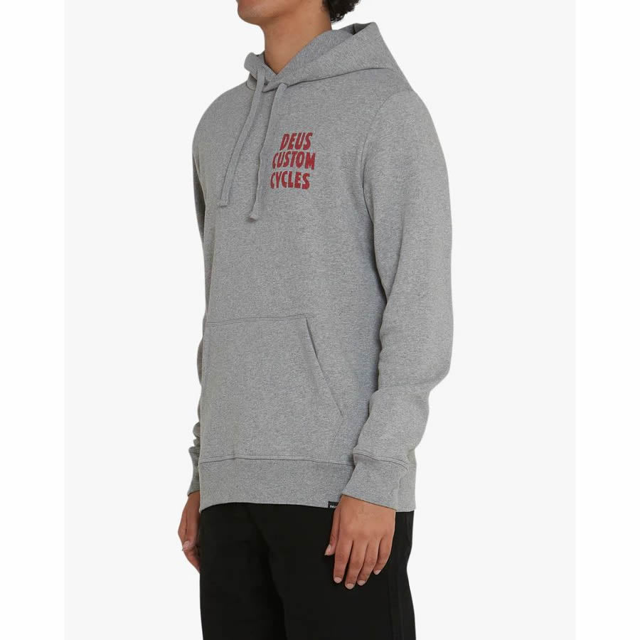 DEUS EX MACHINA ( デウスエクスマキナ ) / スウェット 裏起毛 プルオーバーパーカー / ILLUSIONS HOODIE - GREY MARLE /DMW228179