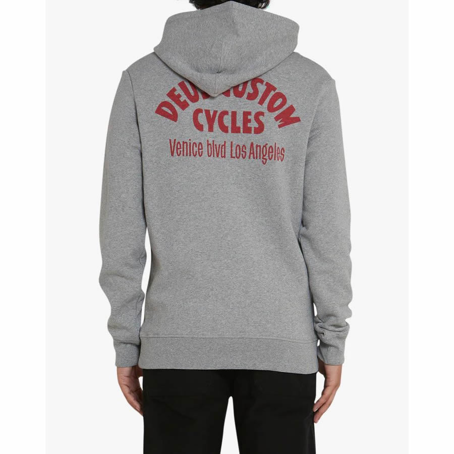 DEUS EX MACHINA ( デウスエクスマキナ ) / スウェット 裏起毛 プルオーバーパーカー / ILLUSIONS HOODIE - GREY MARLE /DMW228179