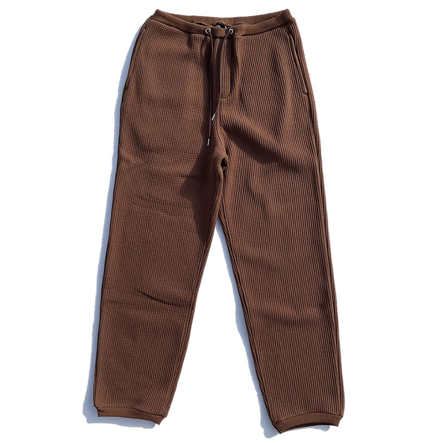 NASNGWAM (ナスングワム) / 厚手裏起毛 サーマルイージーパンツ / SUNNY EASY PANTS - BROWN  / P0433307