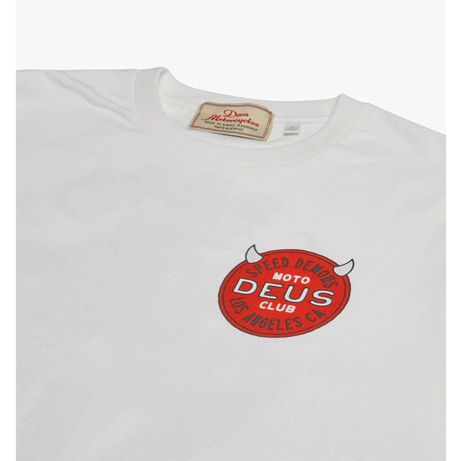 DEUS EX MACHINA ( デウスエクスマキナ ) / ロンT 長袖Tシャツ / RIDING HOT LS TEE - VINTAGE WHITE / DMP231717