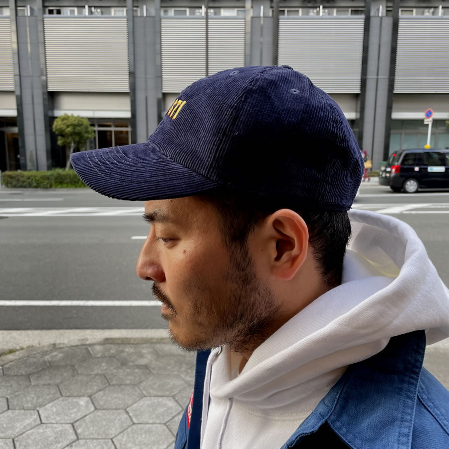 PACIFIC STANDARD TIME (パシフィックスタンダードタイム) / コーデュロイキャップ / PST LOGO CAP- NAVY