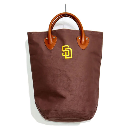 INFIELDER DESIGN x MLB / キャンバストートバッグ / MLB LEATHER HANDLE TOTE - SD PADRES / MLB-122
