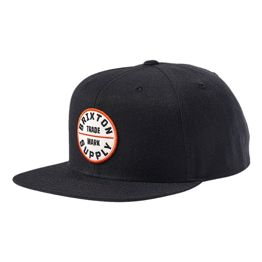 BRIXTON (ブリクストン) / スナップバックキャップ 帽子 / OATH III SNAPBACK - WASHED BLACK x ORANGE / 10777 - WABKO / メンズ 23SS