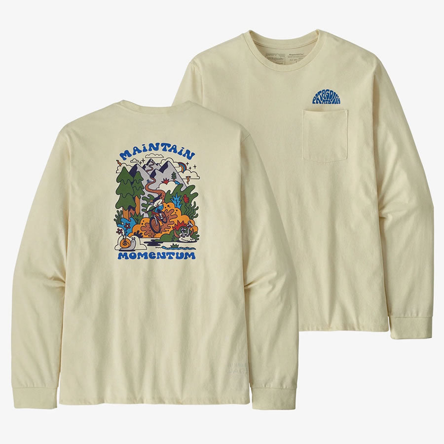 PATAGONIA(パタゴニア) / 長袖Tシャツ ロンT / Maintain Momentum Pocket Responsibili-Tee - BCW / 37595 / メンズ