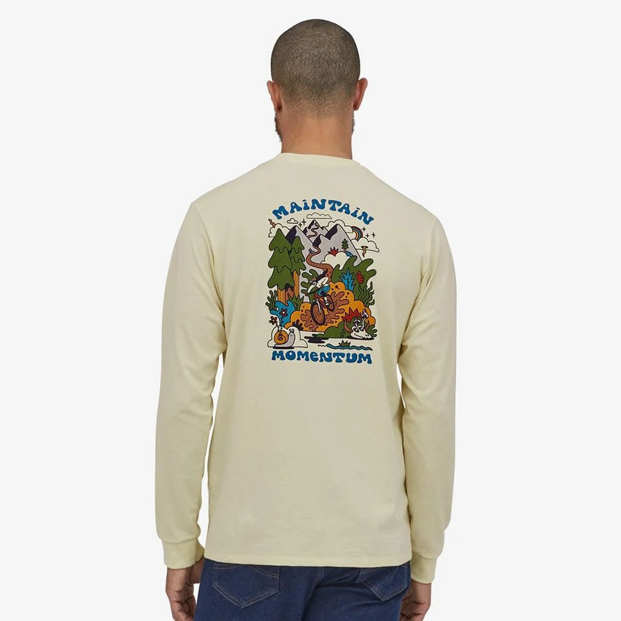 PATAGONIA(パタゴニア) / 長袖Tシャツ ロンT / Maintain Momentum Pocket Responsibili-Tee - BCW / 37595 / メンズ