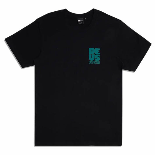 DEUS EX MACHINA ( デウスエクスマキナ ) / 半袖 Tシャツ / POSTAL TEE - BLACK / DMP231770A / メンズ