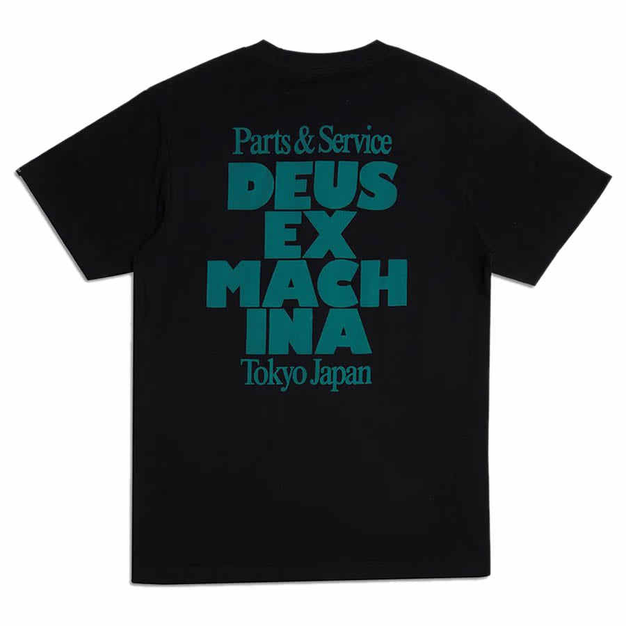 DEUS EX MACHINA ( デウスエクスマキナ ) / 半袖 Tシャツ / POSTAL TEE - BLACK / DMP231770A / メンズ