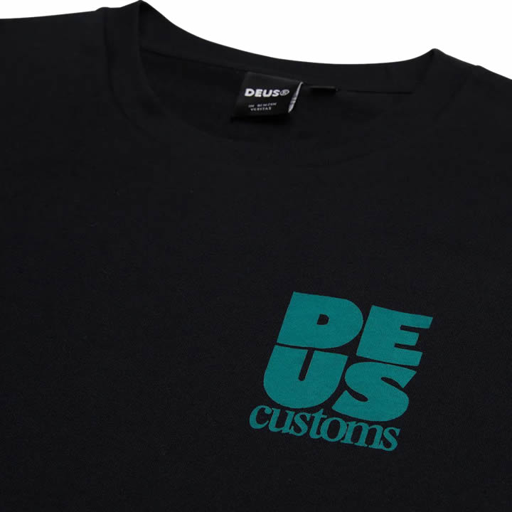DEUS EX MACHINA ( デウスエクスマキナ ) / 半袖 Tシャツ / POSTAL TEE - BLACK / DMP231770A / メンズ