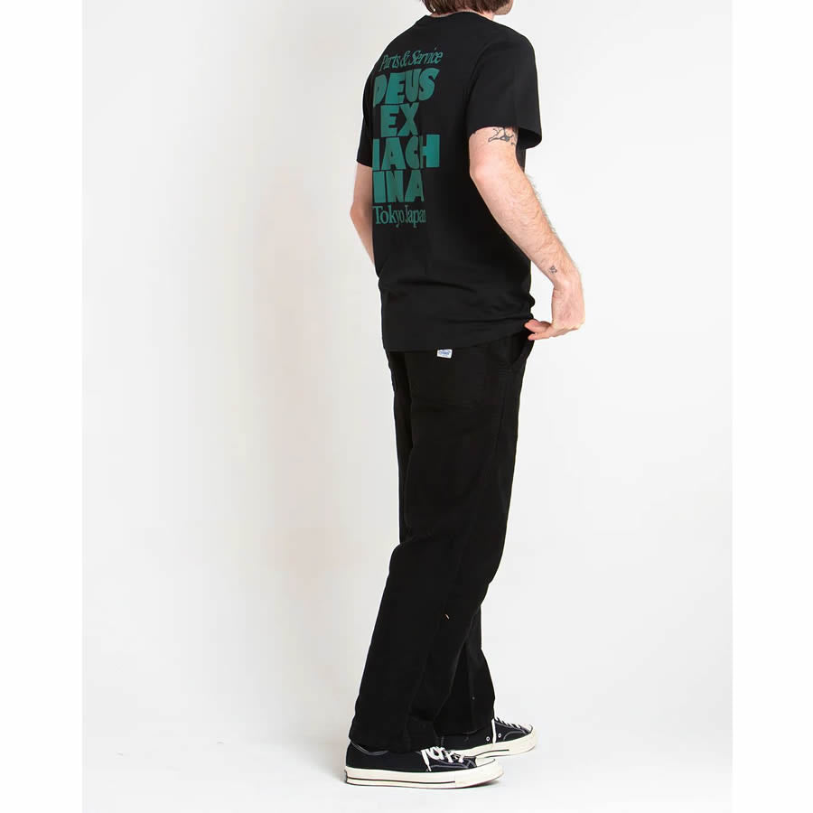 DEUS EX MACHINA ( デウスエクスマキナ ) / 半袖 Tシャツ / POSTAL TEE - BLACK / DMP231770A / メンズ