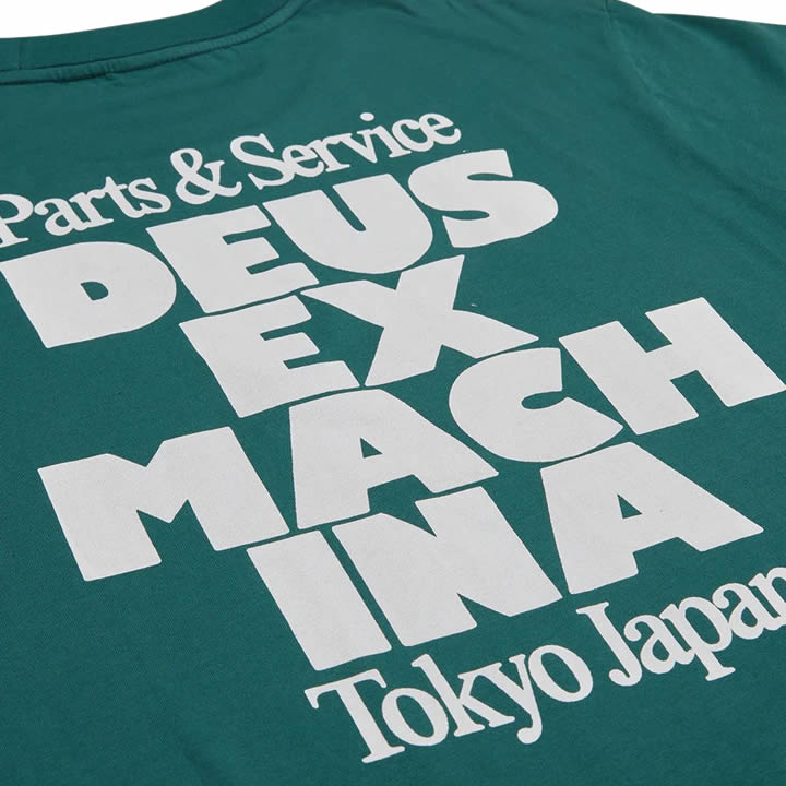 DEUS EX MACHINA ( デウスエクスマキナ ) / 半袖 Tシャツ / POSTAL TEE - WORK GREEN / DMP231770A / メンズ