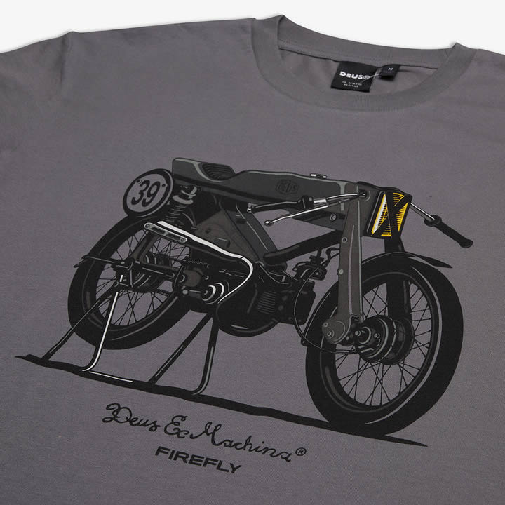 DEUS EX MACHINA ( デウスエクスマキナ ) / 半袖 Tシャツ / FIREFLY TEE - MOON MIST/ DMP231770C/ メンズ