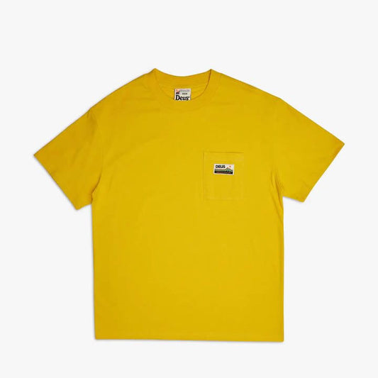DEUS EX MACHINA ( デウスエクスマキナ ) / 半袖 ドライTシャツ / TANGO POCKET TEE - SUPER LEMON / DMS221658 / メンズ