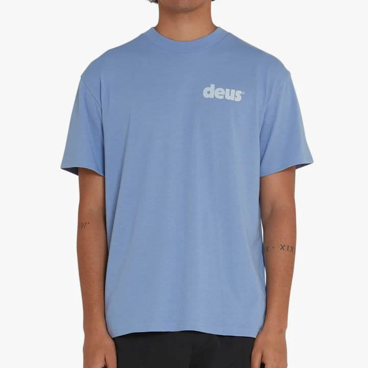 DEUS EX MACHINA ( デウスエクスマキナ ) / 半袖 速乾Tシャツ / BASE TEE - FOREVER BLUE / DMS221656B / メンズ