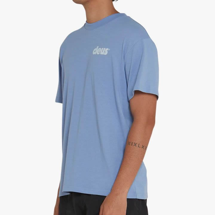 DEUS EX MACHINA ( デウスエクスマキナ ) / 半袖 速乾Tシャツ / BASE TEE - FOREVER BLUE / DMS221656B / メンズ