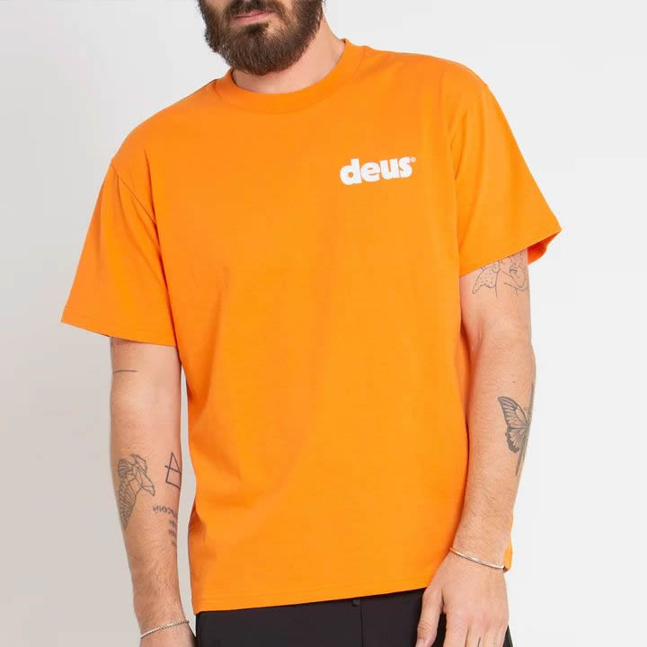 DEUS EX MACHINA ( デウスエクスマキナ ) / 半袖 Tシャツ / BASE TEE - ORANGE OCHRE / DMS221656B / メンズ