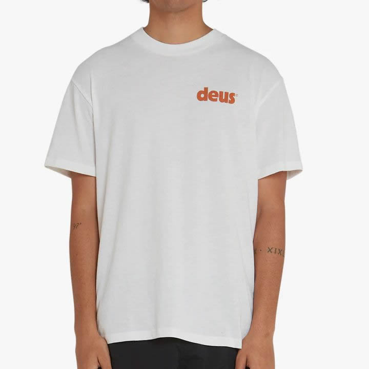 DEUS EX MACHINA ( デウスエクスマキナ ) / 半袖 Tシャツ / BASE TEE - VINTAGE WHITE / DMS221656B / メンズ
