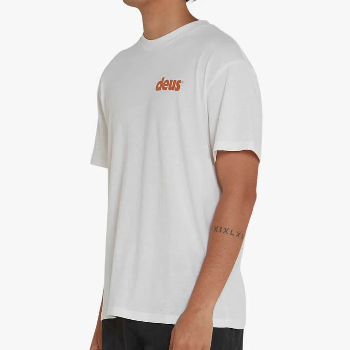 DEUS EX MACHINA ( デウスエクスマキナ ) / 半袖 Tシャツ / BASE TEE - VINTAGE WHITE / DMS221656B / メンズ