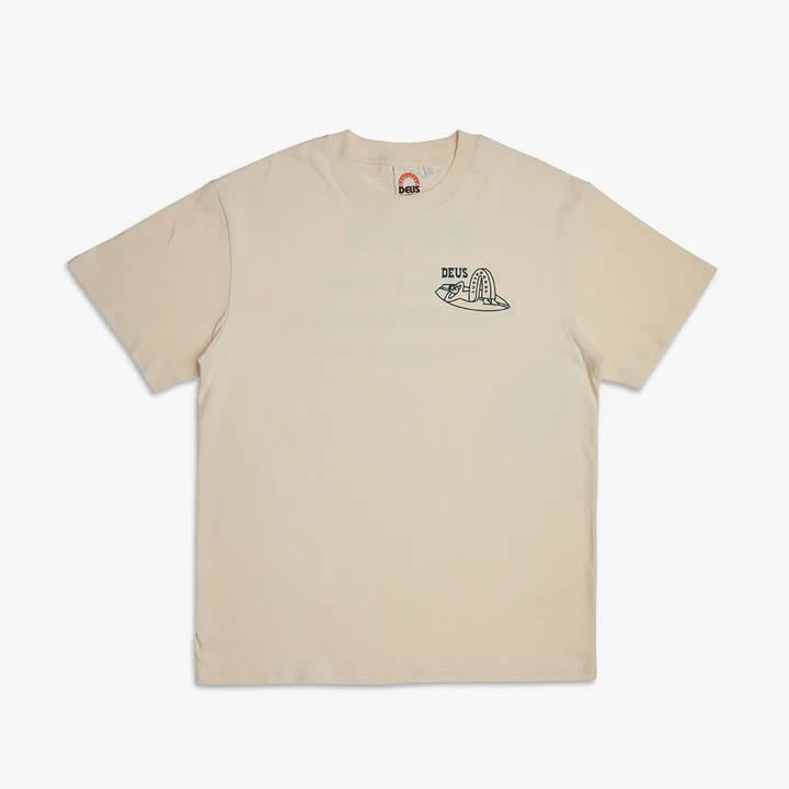 DEUS EX MACHINA ( デウスエクスマキナ ) / 半袖 Tシャツ / LAYBACK TEE - DIRTY WHITE / DMP231785A / メンズ