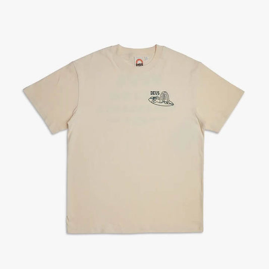 DEUS EX MACHINA ( デウスエクスマキナ ) / 半袖 Tシャツ / LAYBACK TEE - DIRTY WHITE / DMP231785A / メンズ