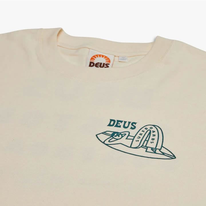 DEUS EX MACHINA ( デウスエクスマキナ ) / 半袖 Tシャツ / LAYBACK TEE - DIRTY WHITE / DMP231785A / メンズ