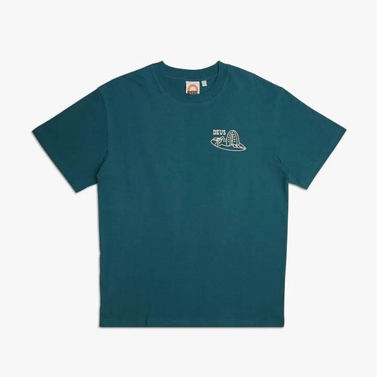 DEUS EX MACHINA ( デウスエクスマキナ ) / 半袖 Tシャツ / LAYBACK TEE - JASPER GREEN / DMP231785A / メンズ