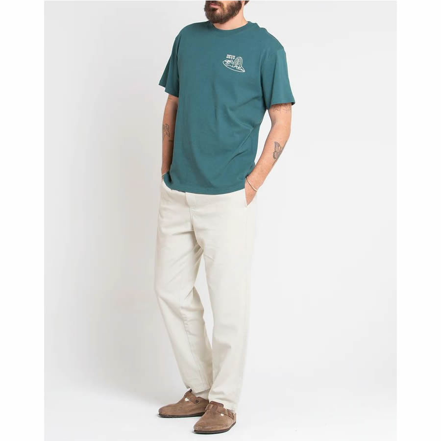 DEUS EX MACHINA ( デウスエクスマキナ ) / 半袖 Tシャツ / LAYBACK TEE - JASPER GREEN / DMP231785A / メンズ