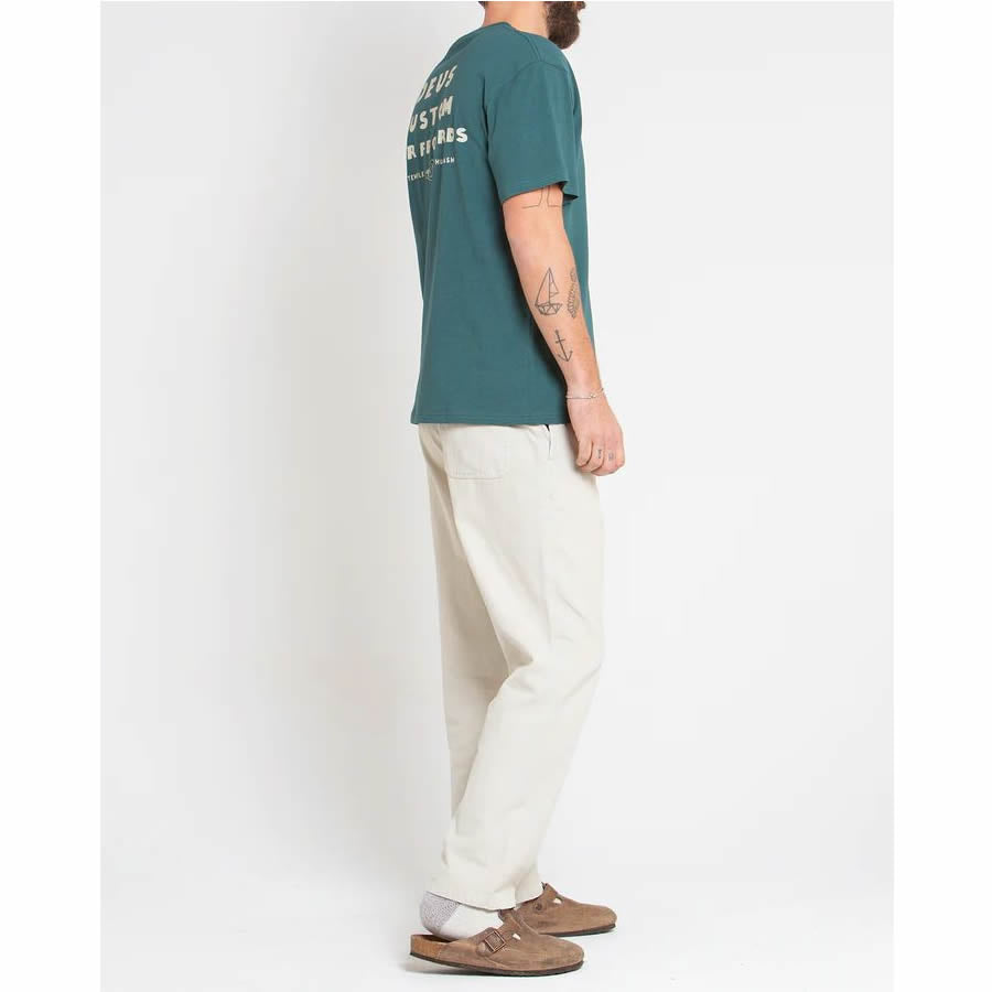 DEUS EX MACHINA ( デウスエクスマキナ ) / 半袖 Tシャツ / LAYBACK TEE - JASPER GREEN / DMP231785A / メンズ