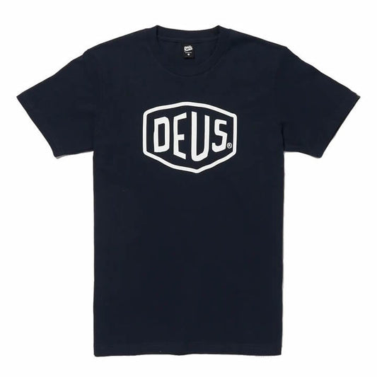 DEUS EX MACHINA ( デウスエクスマキナ ) / 半袖 Tシャツ / SHIELD TEE - NAVY/ DMW41808E/ メンズ
