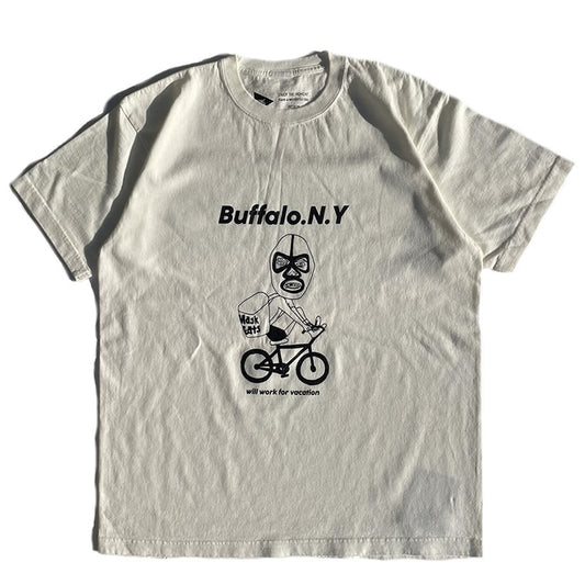 FUNG(ファング)/ 半袖 Tシャツ / BUFFALO PIGMENT TEE - NATURAL / メンズ