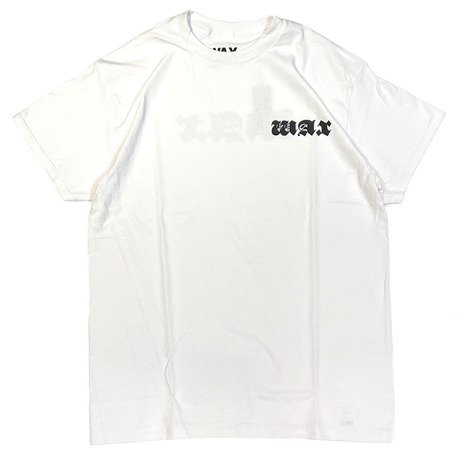 WAX(ワックス) / 半袖Tシャツ / OLD ENGLISH TEE - WHITE x BLACK / WX-0287 / メンズ THM