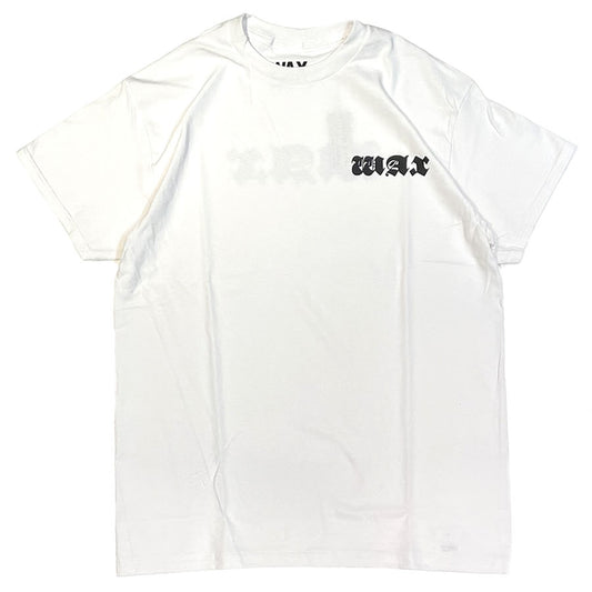 WAX(ワックス) / 半袖Tシャツ / OLD ENGLISH TEE - WHITE x BLACK / WX-0287 / メンズ THM